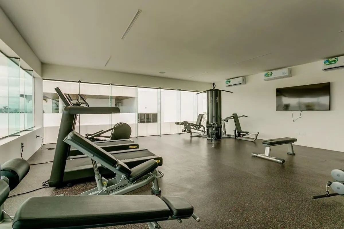 Vakantiehuis New Condo Roof Pool With Gym And Wifi Near 5Th Half Blk Kids Ok Playa del Carmen